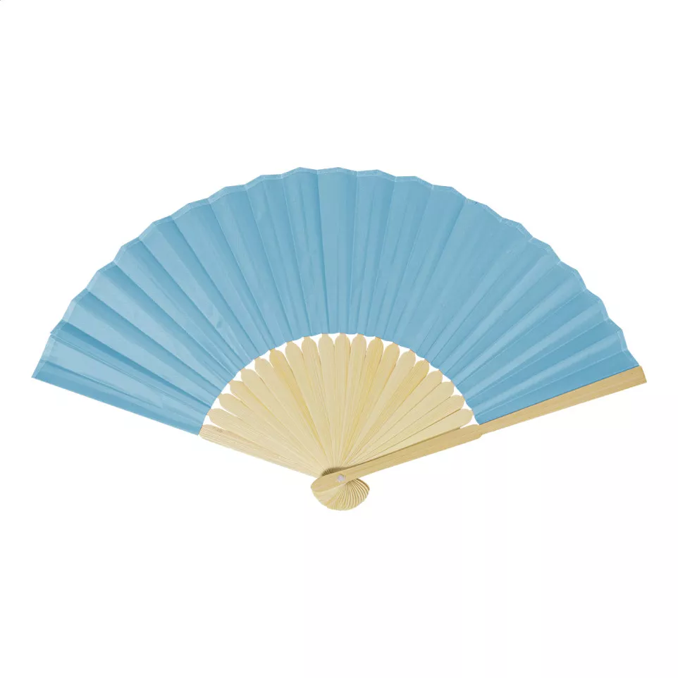 Repper light blue  RPET hand fan 