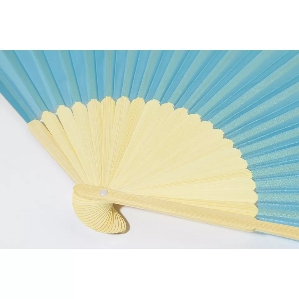Repper light blue  RPET hand fan 