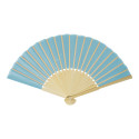 Repper light blue  RPET hand fan 