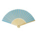 Repper light blue  RPET hand fan 