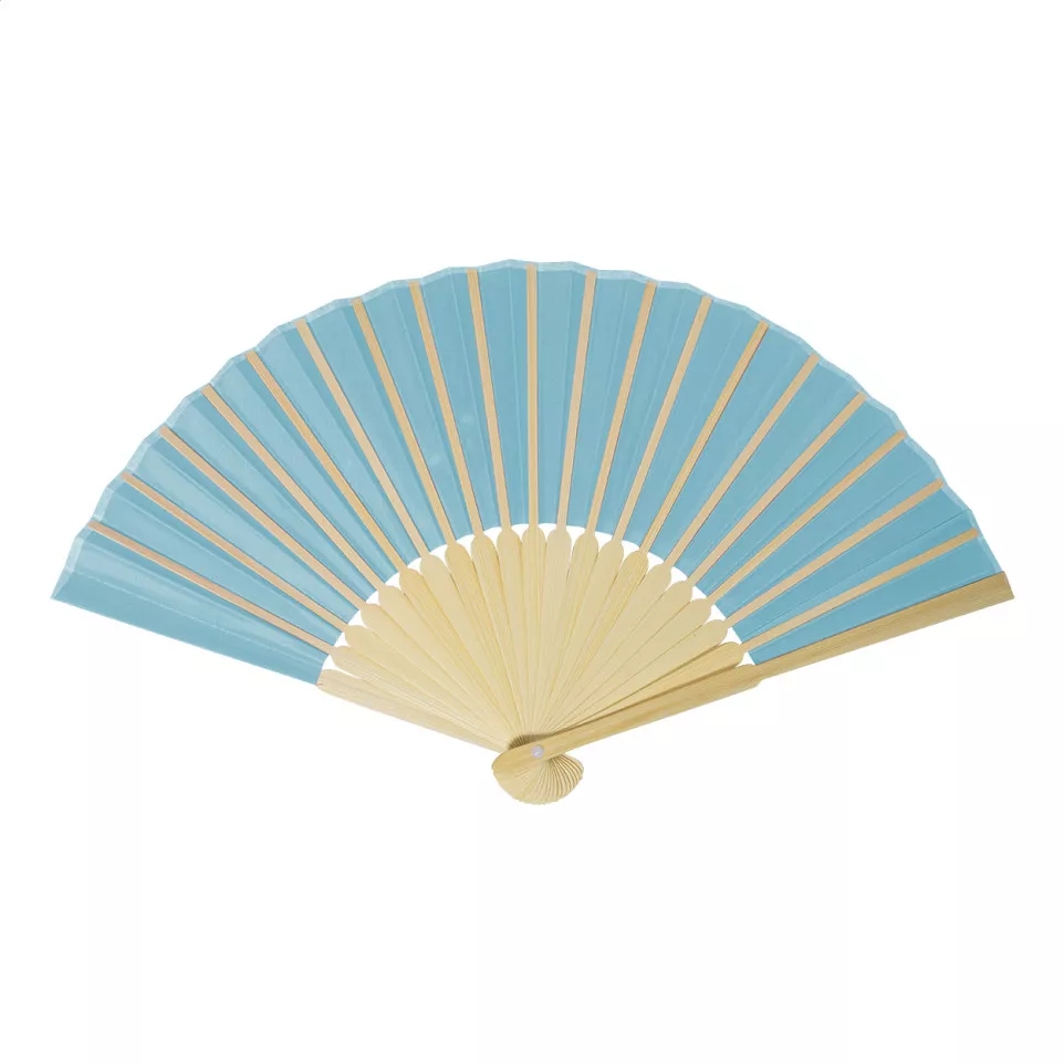 Repper light blue  RPET hand fan 