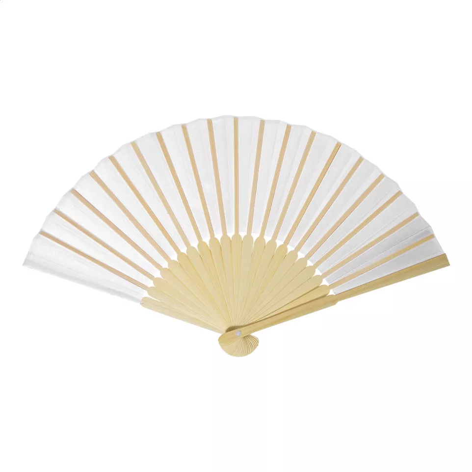 Repper white  RPET hand fan 