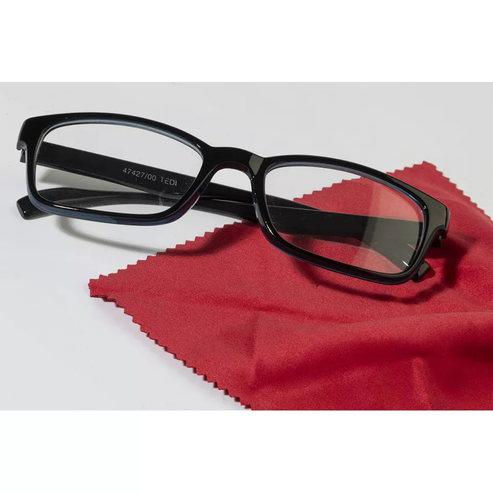 Cleango rouge  Essuie-lunettes en RPET 