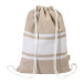 Tortuga natural  recycled cotton beach towel and drawstring bag 