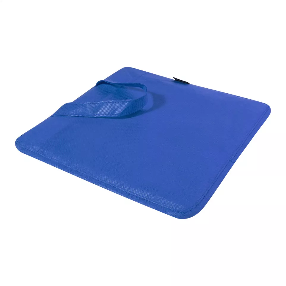 League bleu  Coussin de stade en RPET 