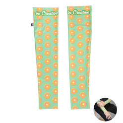 CreaLimb white  custom RPET arm sleeves L