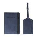 TwinPass dark blue  RPU passport and tag set 