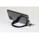 CuffStand noir  Bracelet support pour téléphone portable en RPET 