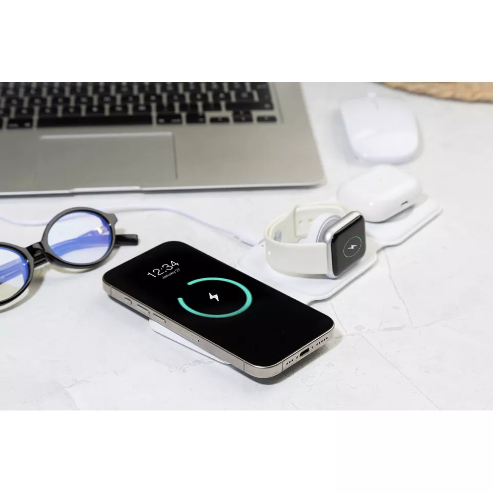 FolCharge blanc  Chargeur sans fil 3...