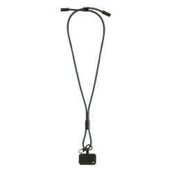HolCharge dark green  60W RPET mobile lanyard cable 