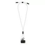 HolCharge white  60W RPET mobile lanyard cable 