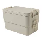 Duplox natural  stackable lunch box 