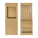 Borosip transparent  glass straw set 
