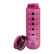 Sipcount fuchsia  Bouteille avec graduation en RPET 