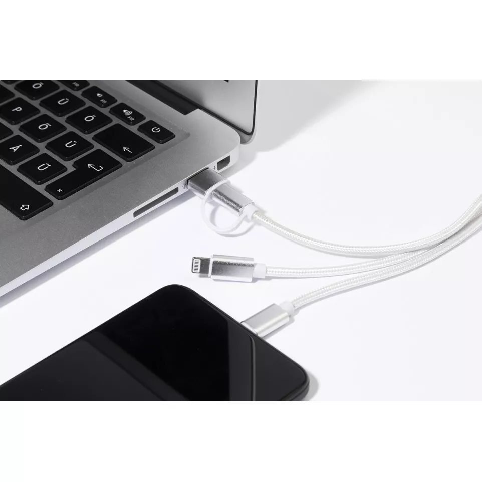 Rafob zilver  Sleutelhanger USB...