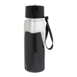 Fitmax noir  Bouteille de sport en RPET avec serviette 