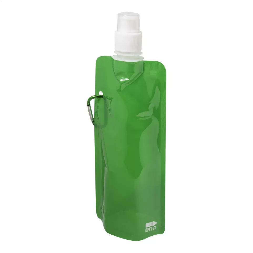 Carabol vert  Bouteille pliable en RPET 
