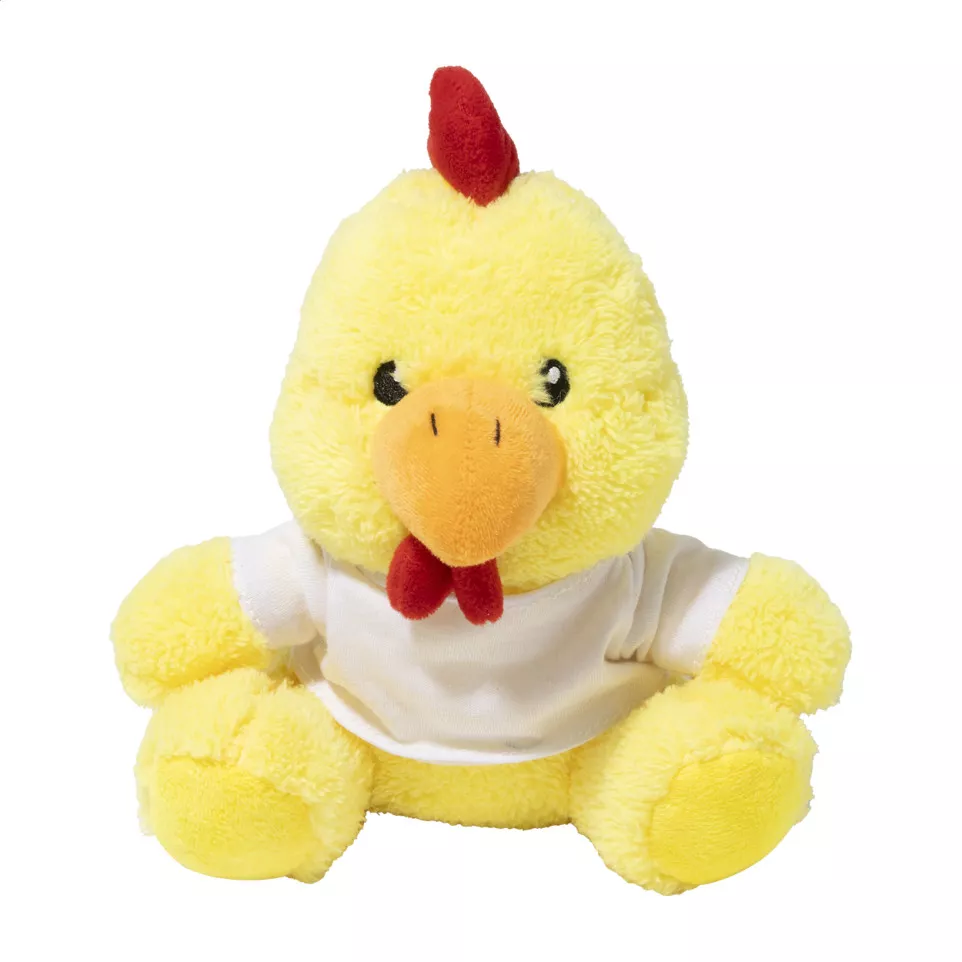 Recrow jaune  Peluche coq en RPET 