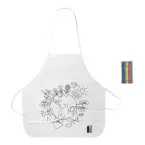 Ecolo white  RPET colouring apron 