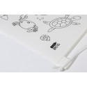 Zocolo blanc  Sac à cordon de coloriage RPET, mer 