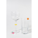 Cupperty white  glass identifier set 