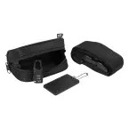 SafeTrip black  RPET travel set 