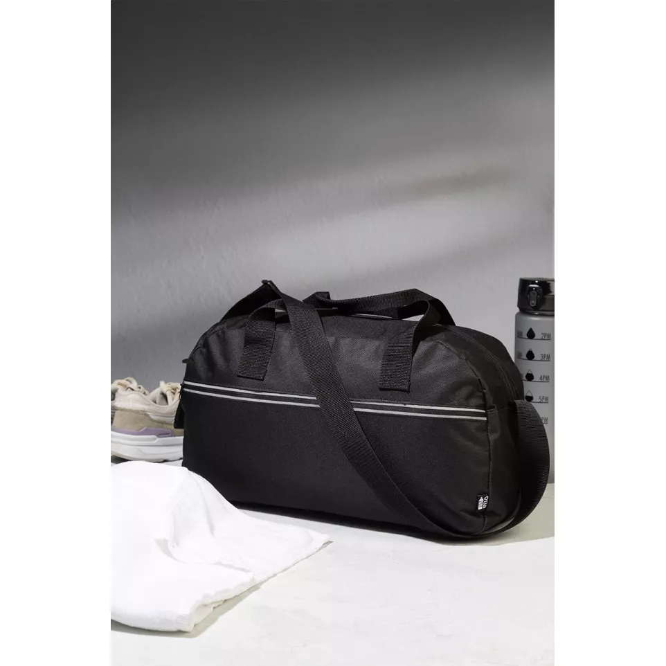 Draper black  RPET sports bag 