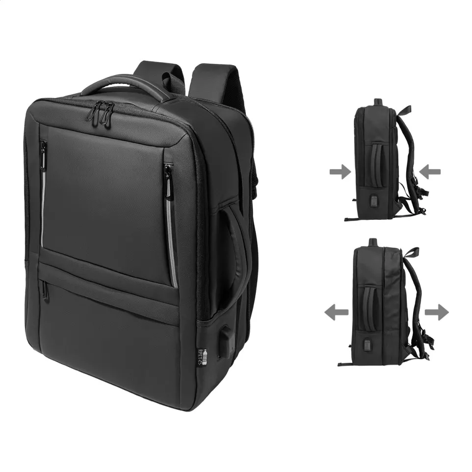 Molson black  RPET document backpack 