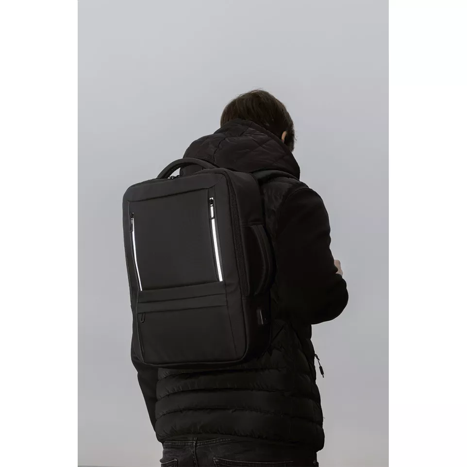 Molson black  RPET document backpack 