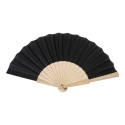 Solana black  RPET hand fan 