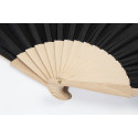 Solana black  RPET hand fan 