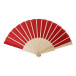 Solana red  RPET hand fan 