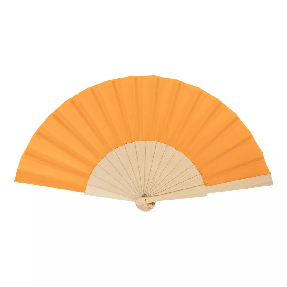 Solana orange  RPET hand fan 
