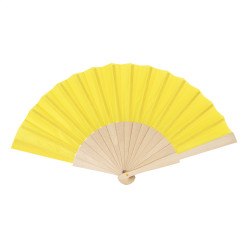 Solana yellow  RPET hand fan 