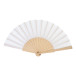Solana white  RPET hand fan 