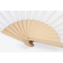 Solana white  RPET hand fan 