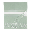 Cancun green  recycled cotton beach towel 