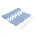 Cancun licht blauw  gerecycled katoenen strandlaken 