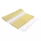 Cancun yellow  recycled cotton beach towel 