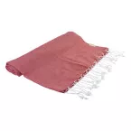 Aruba red  recycled cotton beach towel 