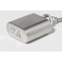 Bering silver  RSS hip flask keyring 