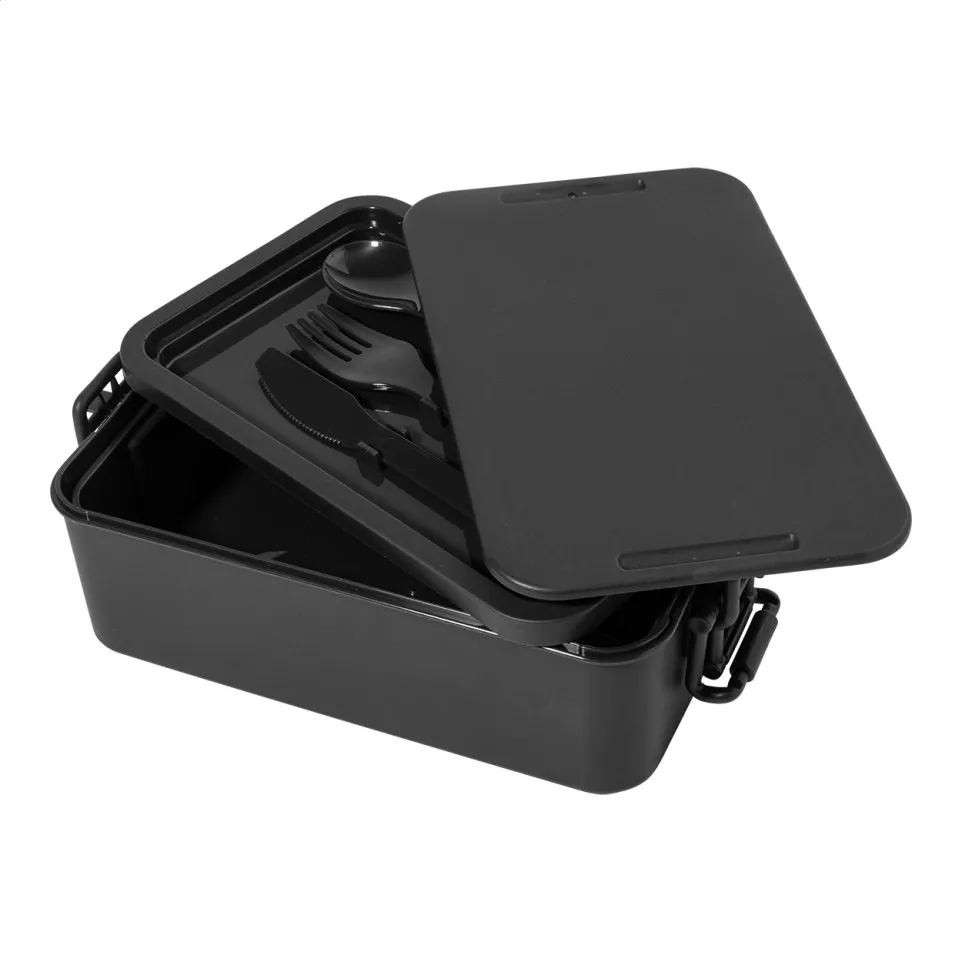 Duplox black  stackable lunch box 