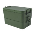 Duplox green  stackable lunch box 
