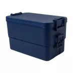 Duplox dark blue  stackable lunch box 