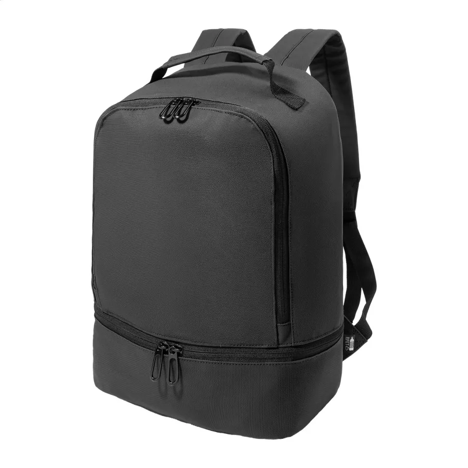 Rhodes black  RPET backpack 