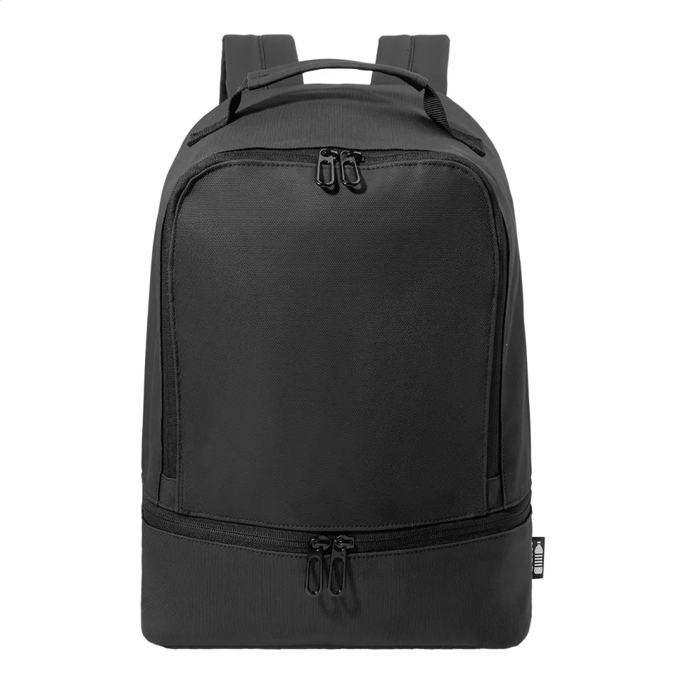 Rhodes black  RPET backpack 