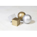 Cubix Shine zilver  metallic antistress bal 