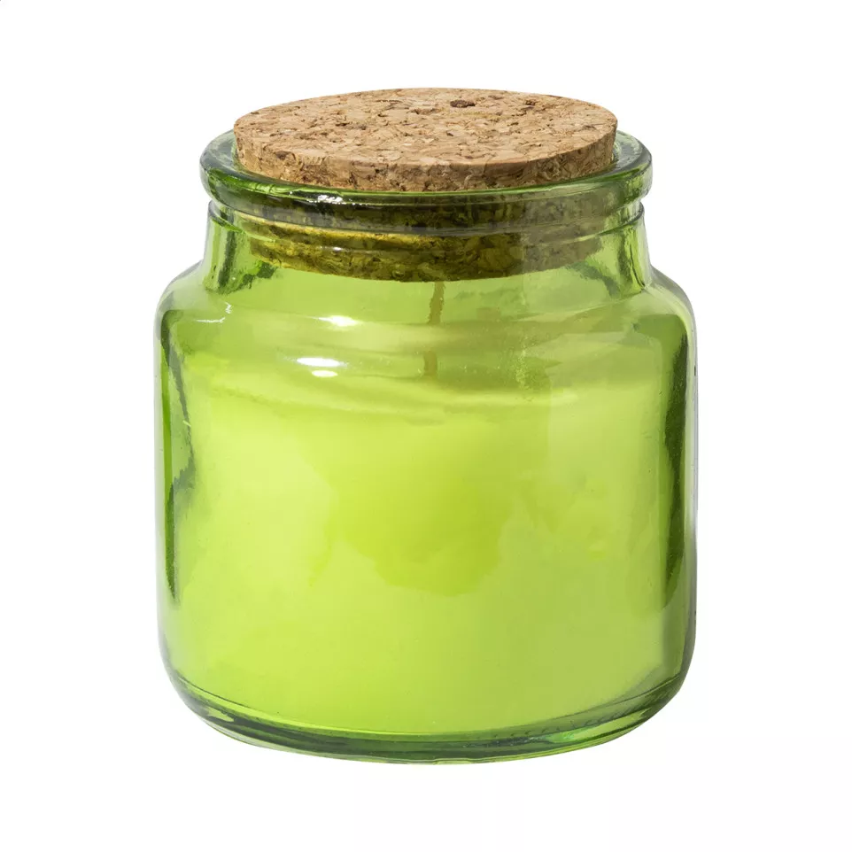 Corbama green  candle 