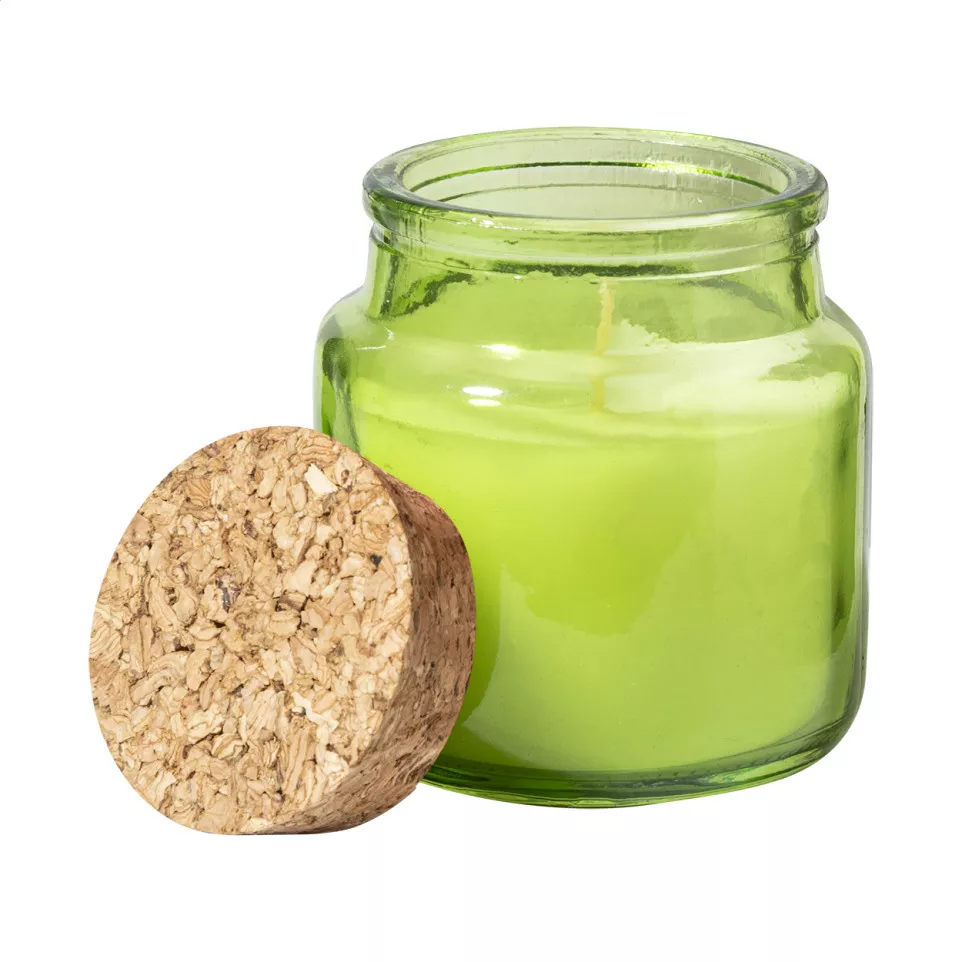 Corbama green  candle 