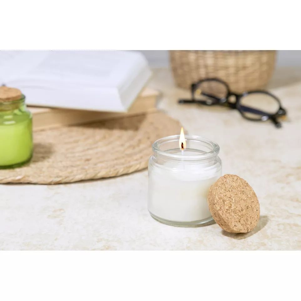 Corbama white  candle 